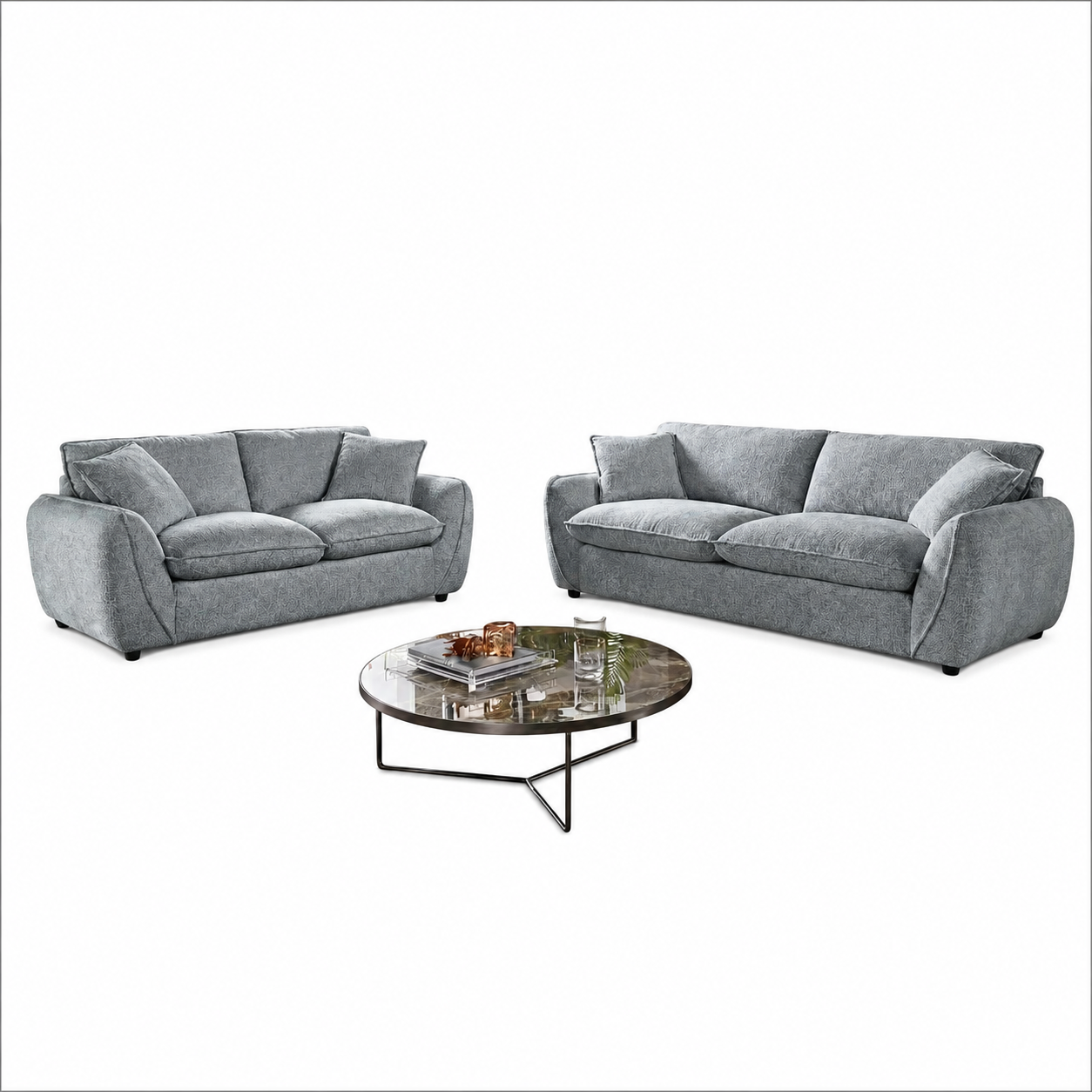 Berlin Sofa Grey 3 + 2 Set