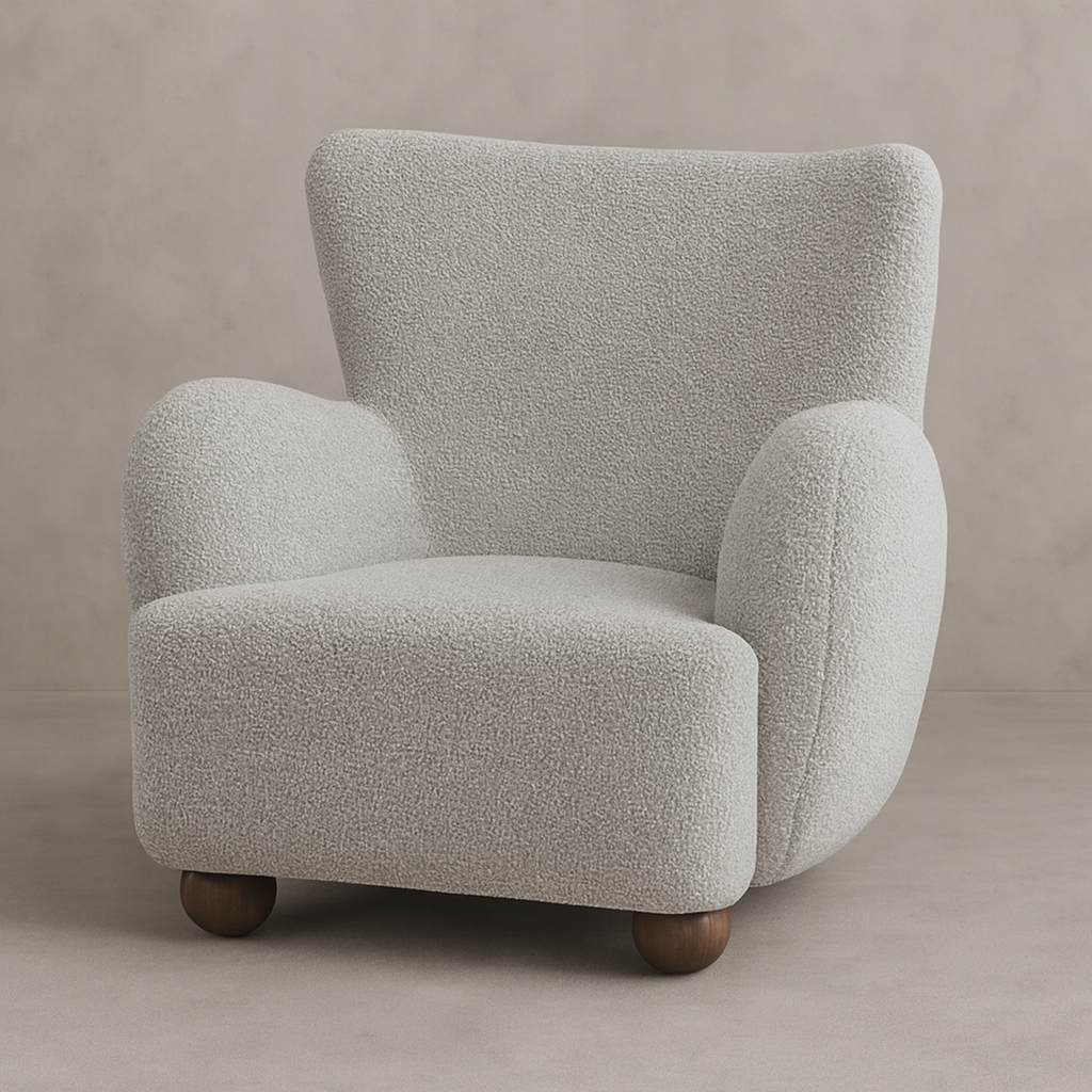 Greige Hui Large Armchair