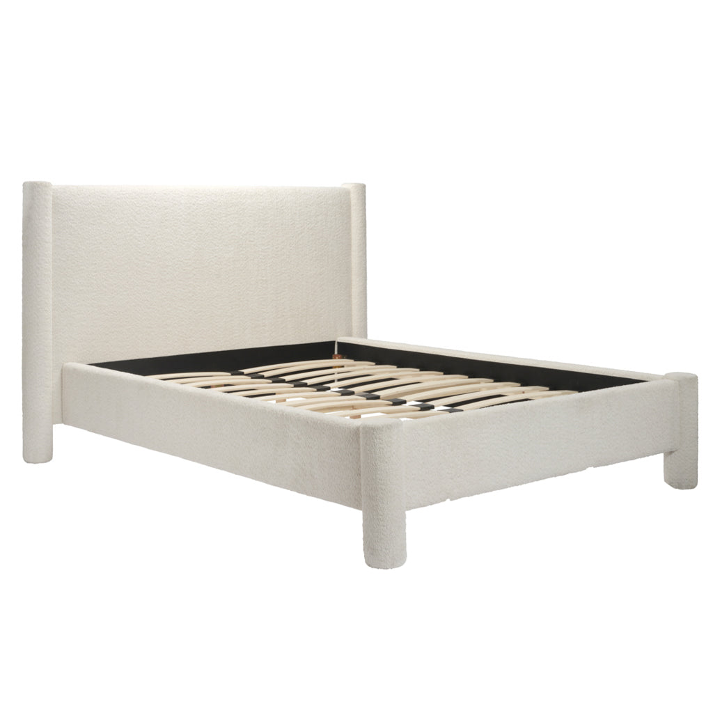 Seren Snow Bouclé Bed
