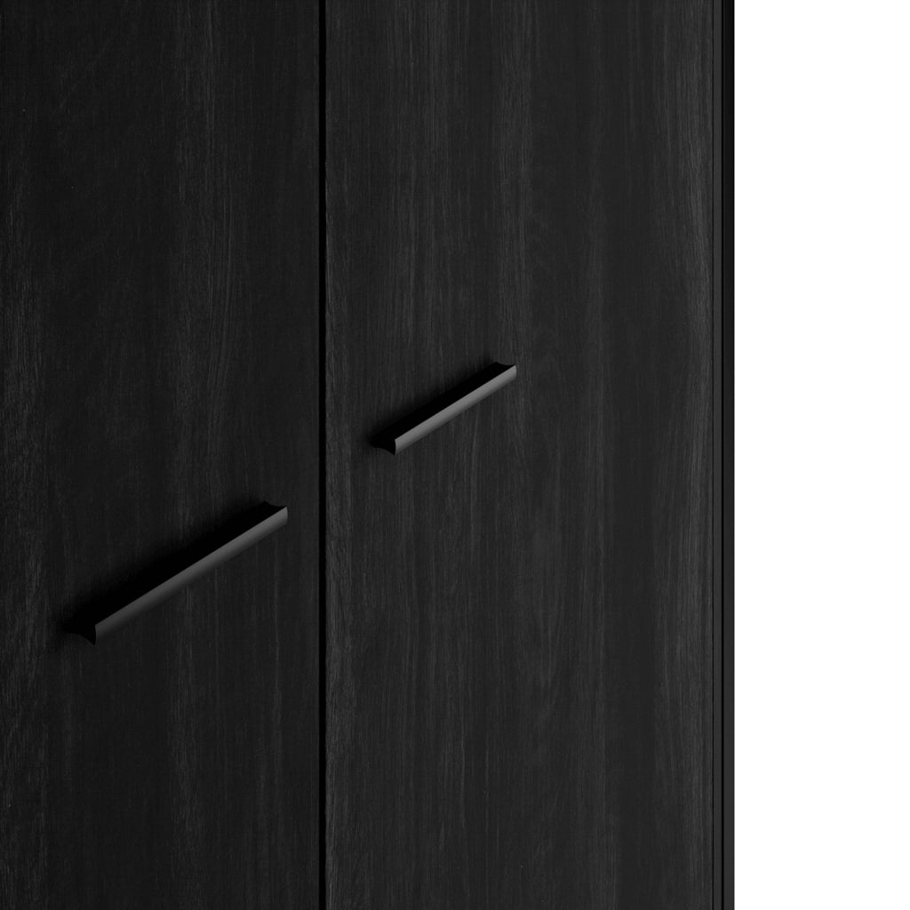 Halaxton Black 2 Door Wardrobe