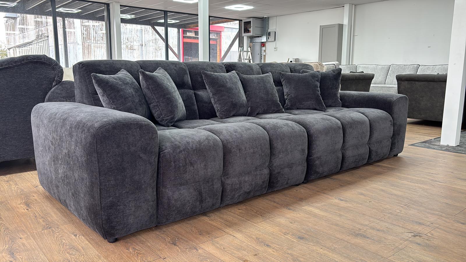 Jacob Sofa Black 4 Seater