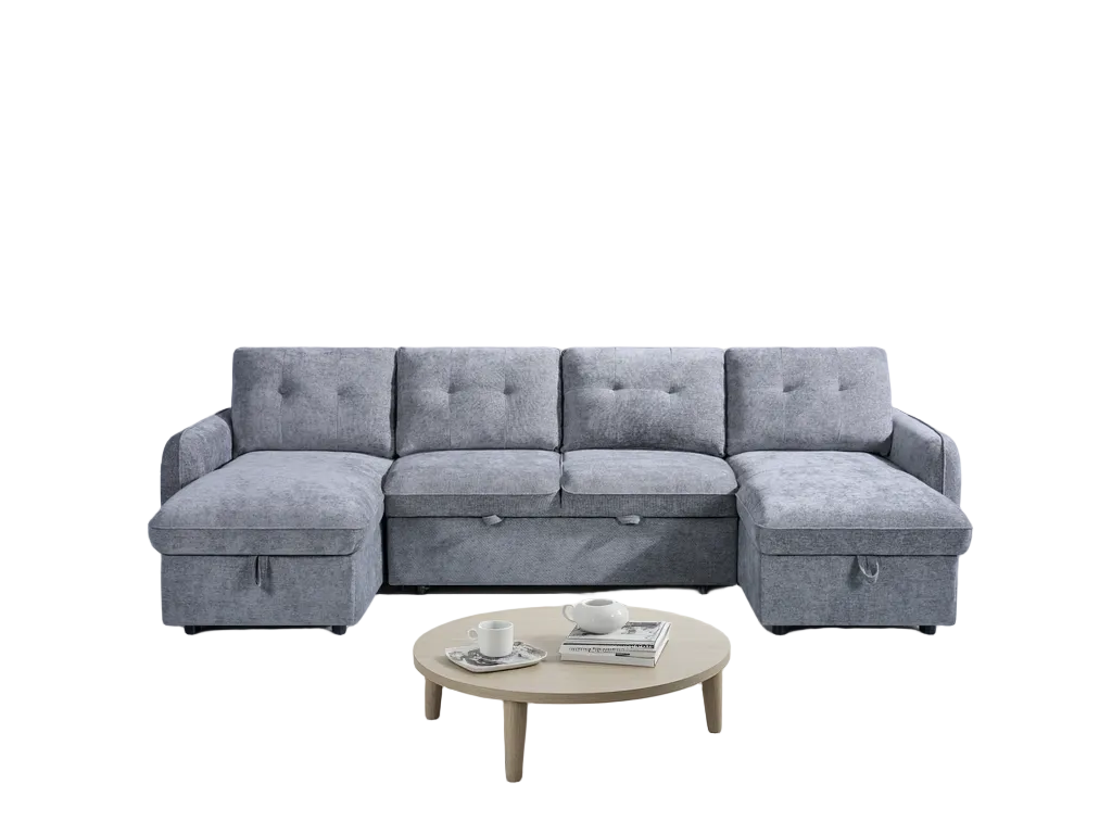 Moscow Sofabed Grey U Shape Corner