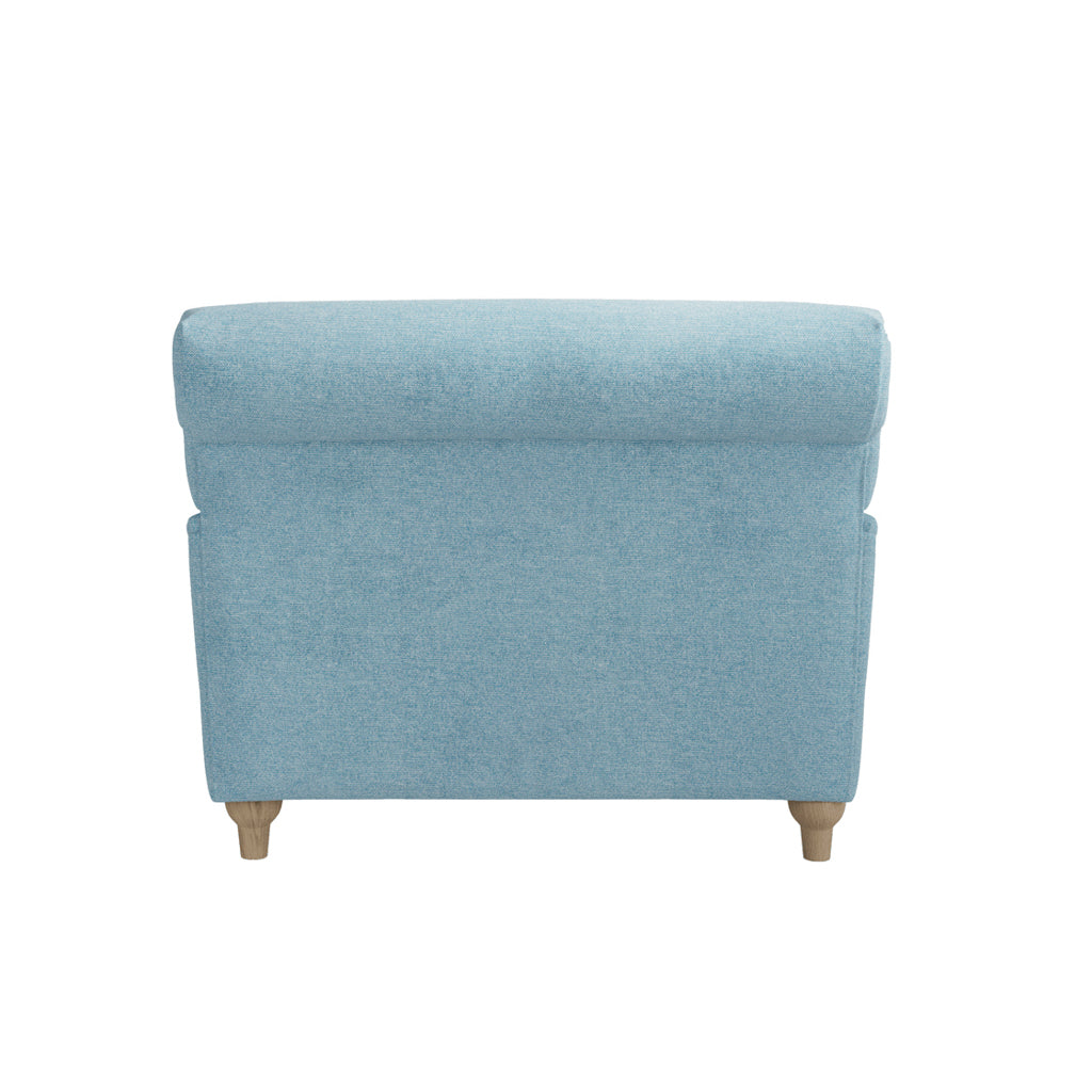 Langford Duck Egg Blue Chenille Armchair