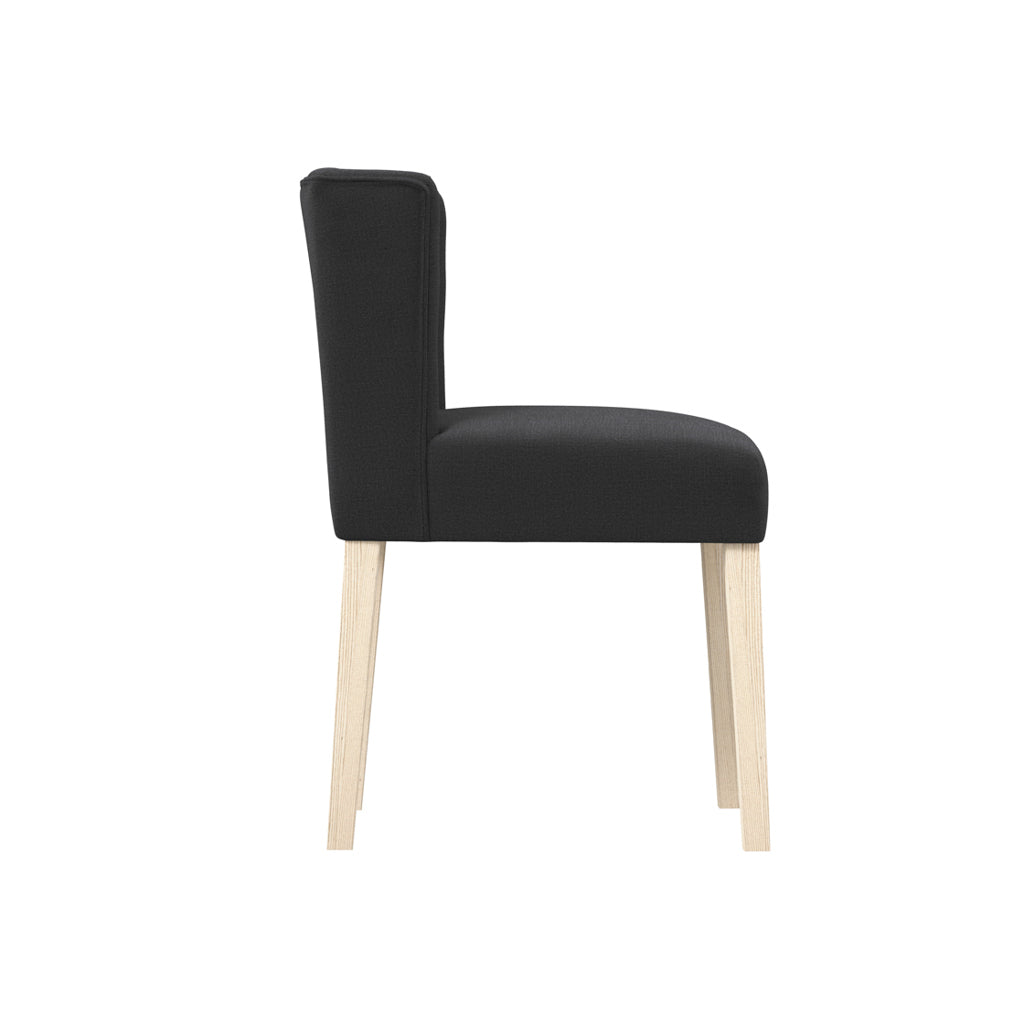 Harrington Anthracite Winged Dining Chair Without Arms