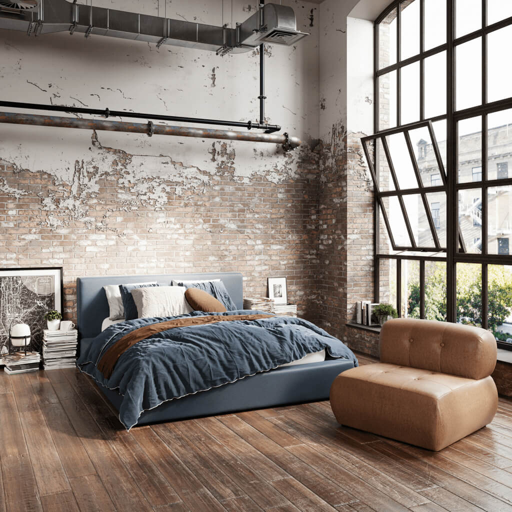 Mayfair Ink Blue Bed