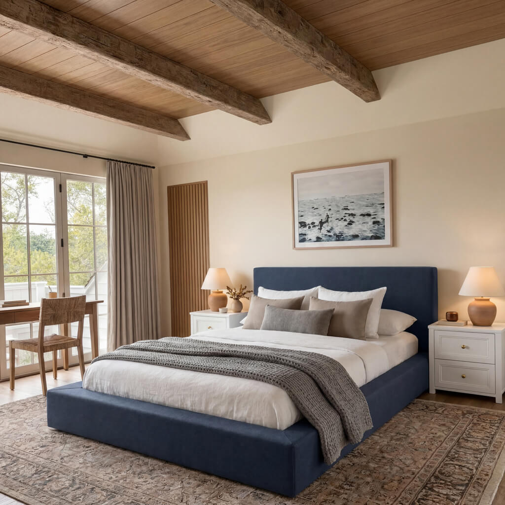 Mayfair Ink Blue Bed