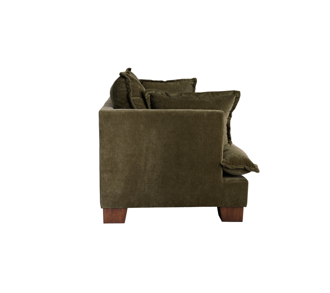 Bramley Olive Chenille 3 Seater Sofa