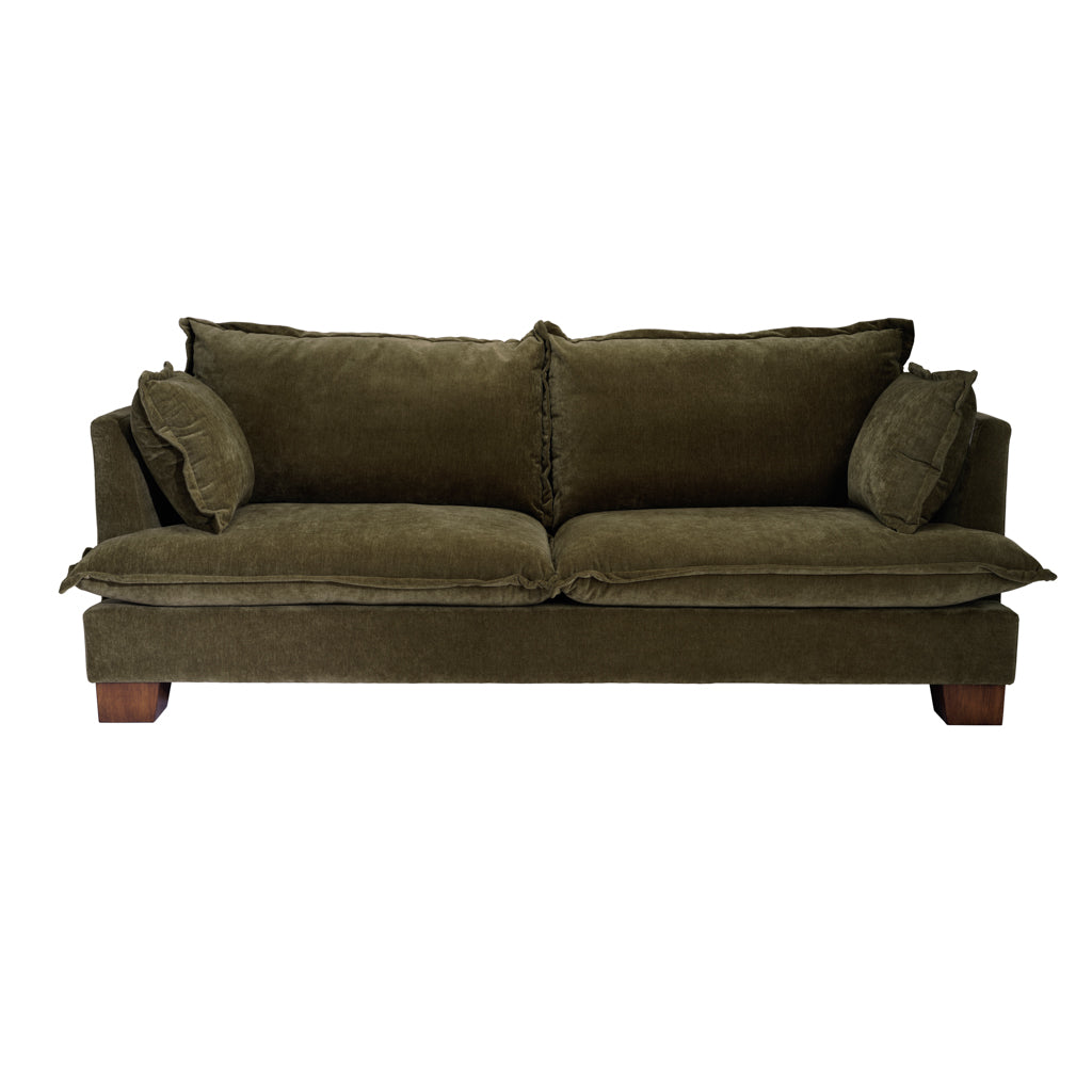 Bramley Olive Chenille 3 Seater Sofa