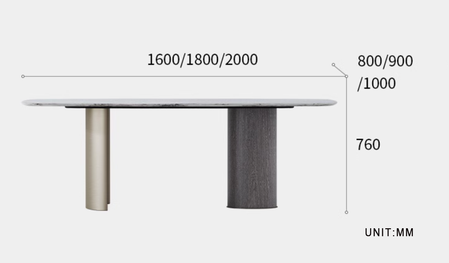Cameron Dining Table, Marble-DC Concept-DC Concept