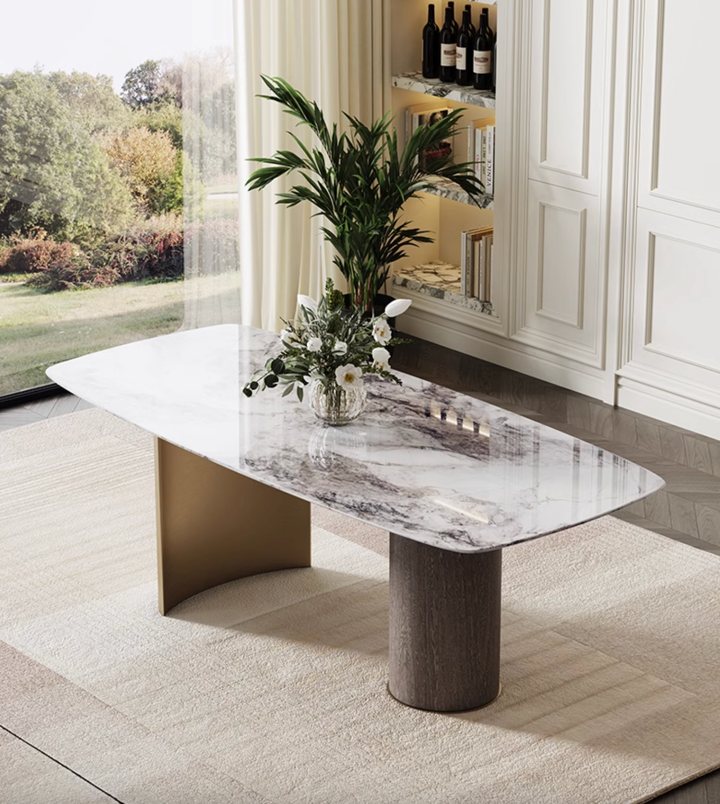 Cameron Dining Table, Marble-DC Concept-DC Concept