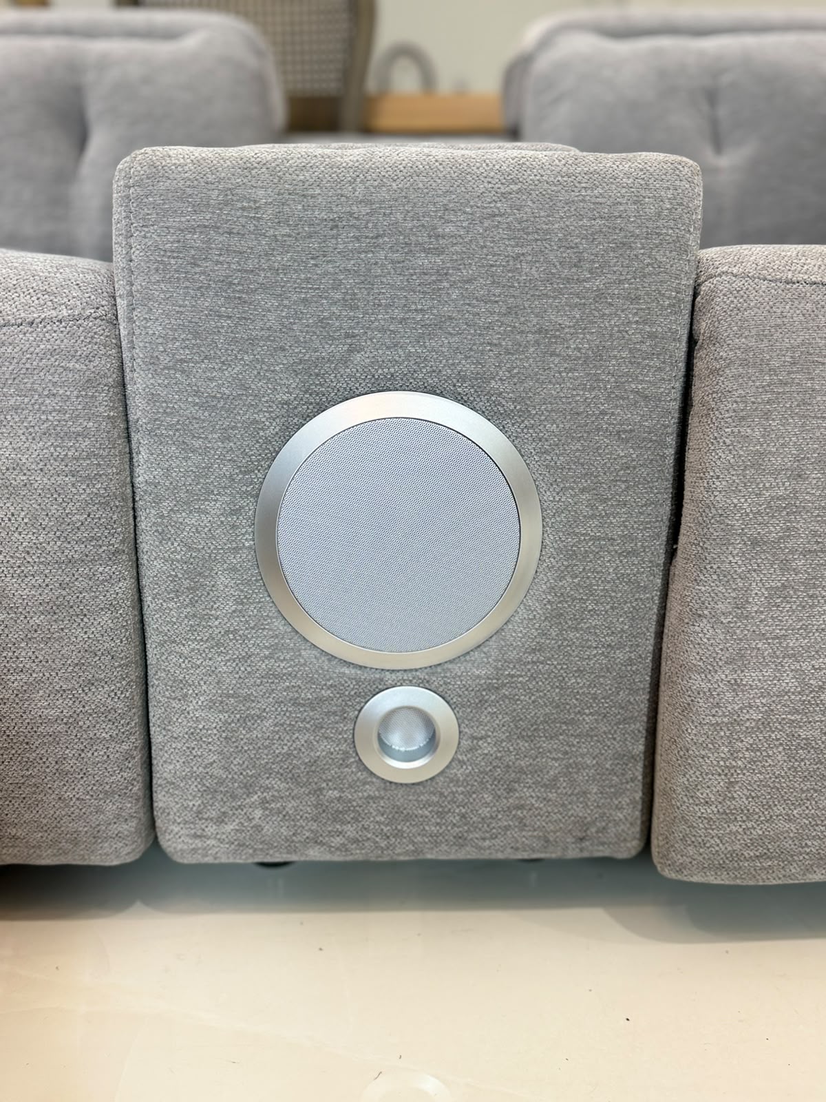 Oslo Electric Recliner Sofa Grey Large Corner