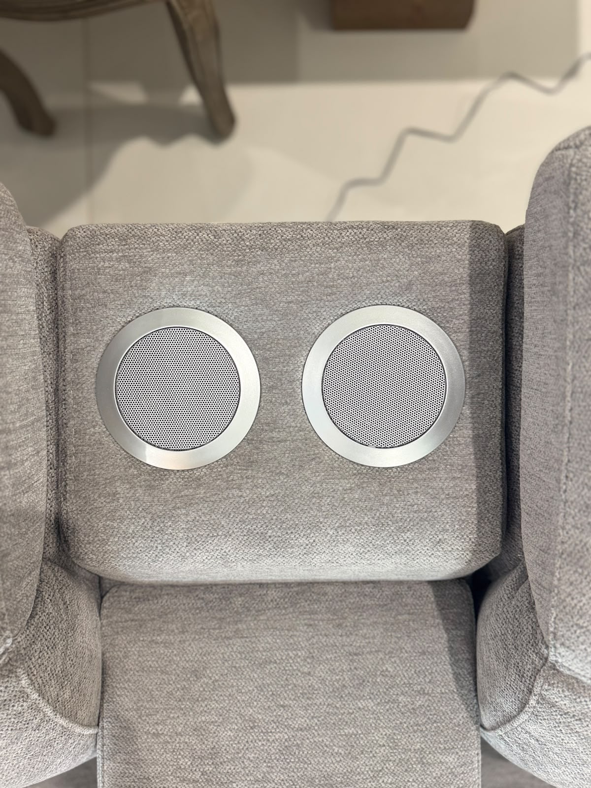 Oslo Electric Recliner Sofa Grey Large Corner