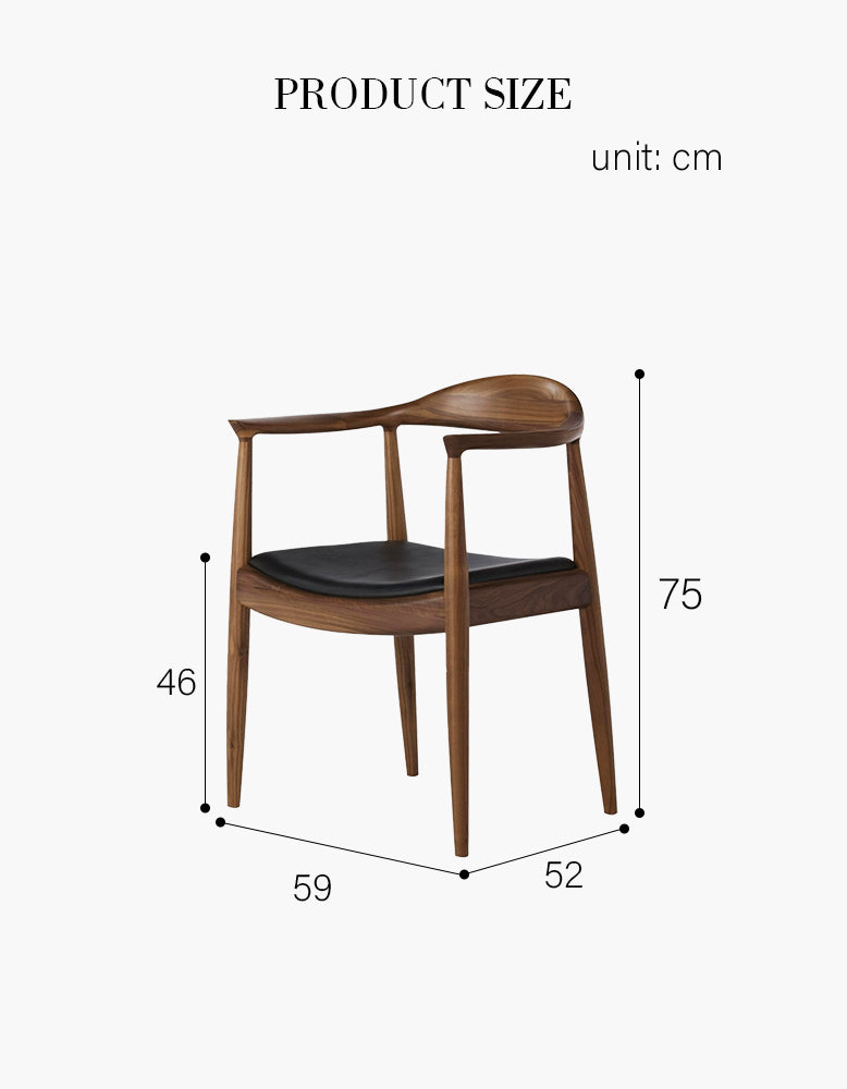 Classical Kennedy Dining Chair, Dark Oak-DC Concept-DC Concept
