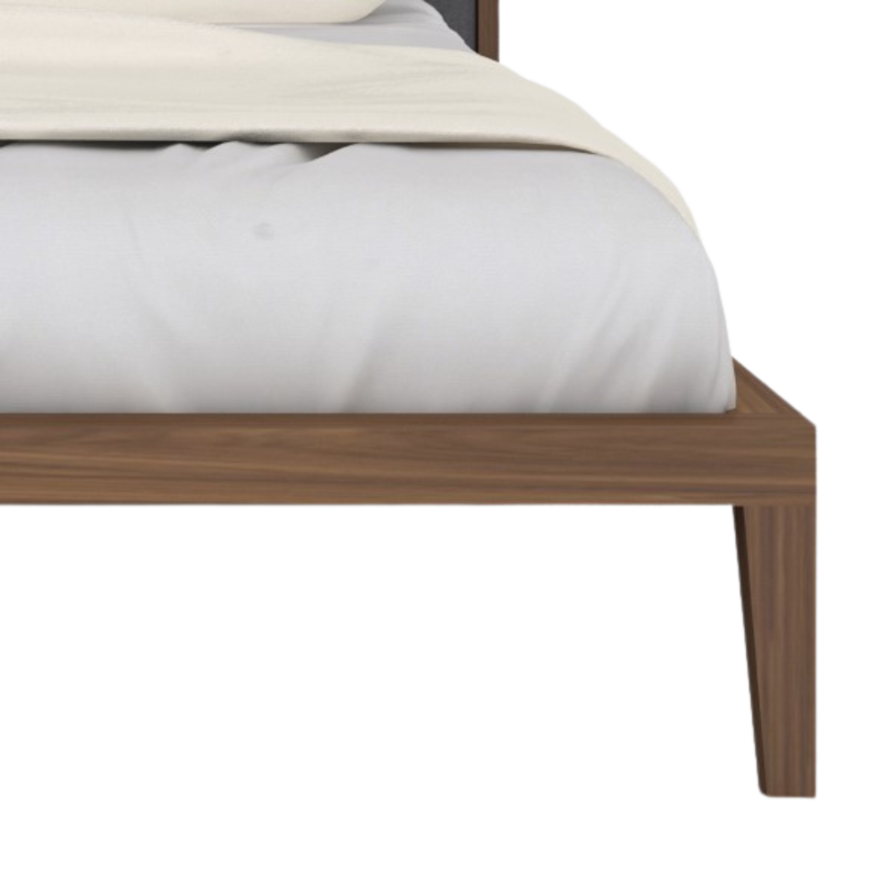 Calla Bed in Walnut & Grey