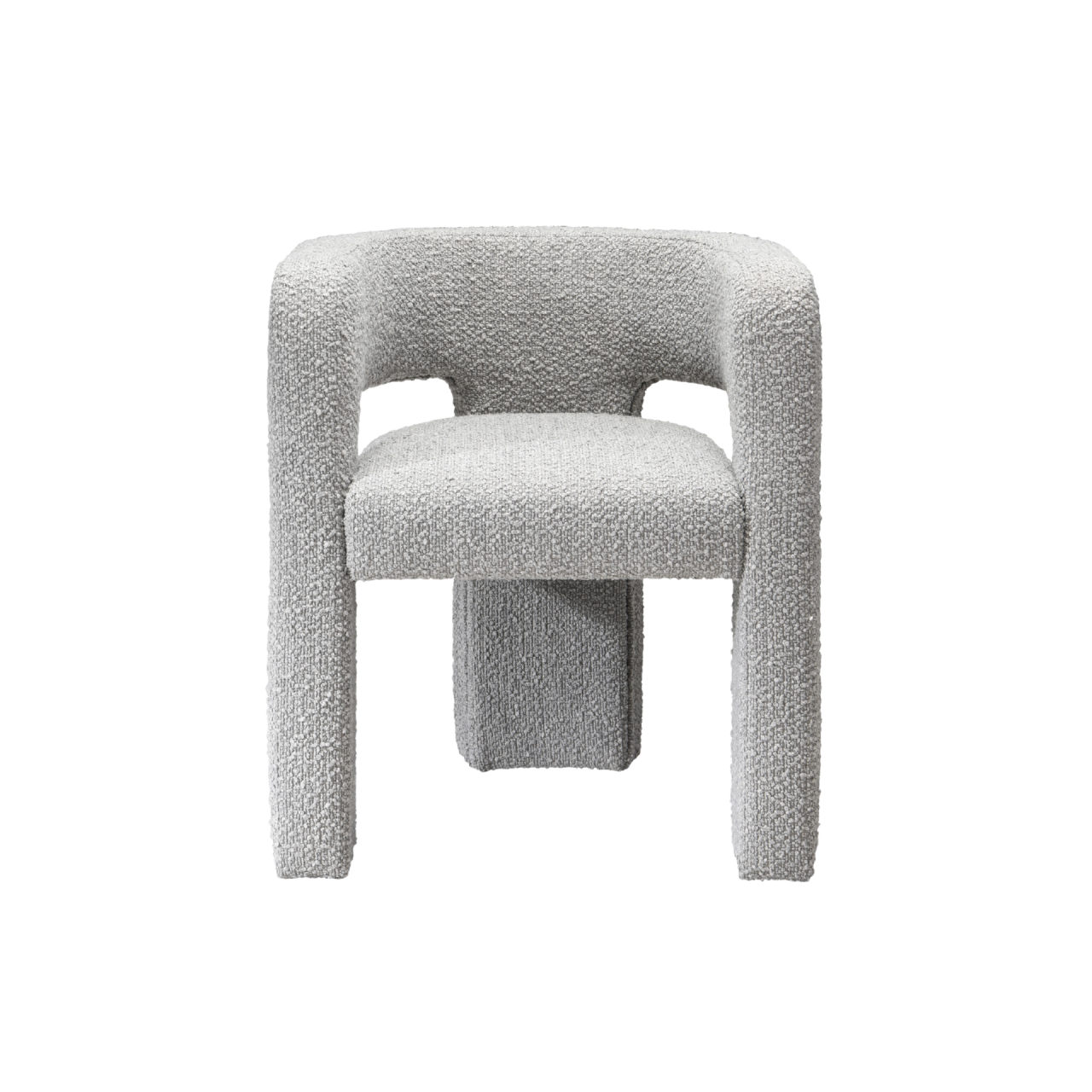 Crescent Occasional Chair - Bouclé