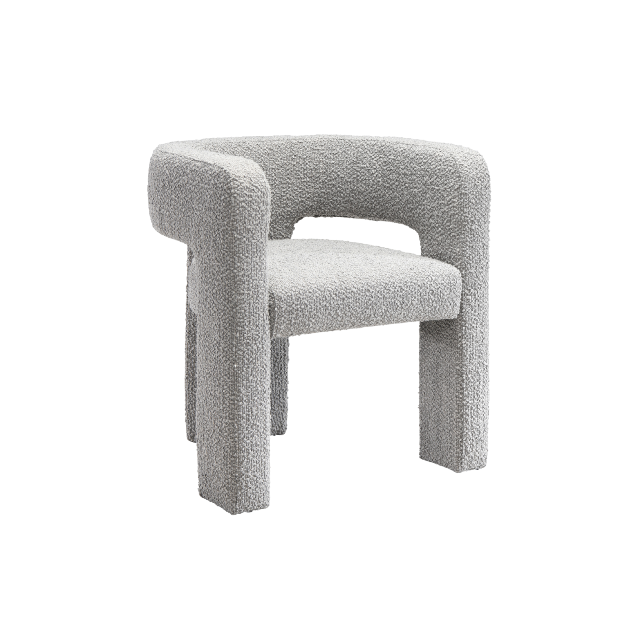 Crescent Occasional Chair - Bouclé