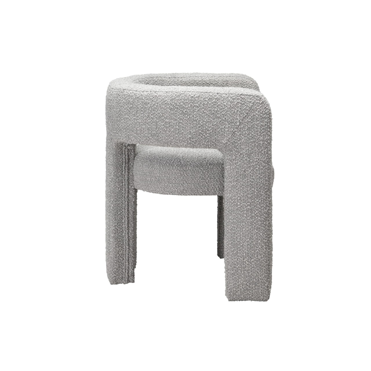 Crescent Occasional Chair - Bouclé