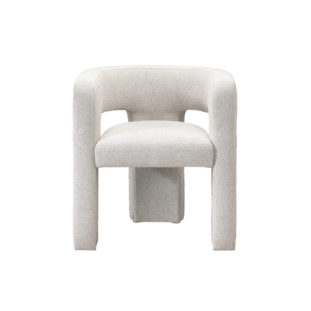 Crescent Occasional Chair - Bouclé