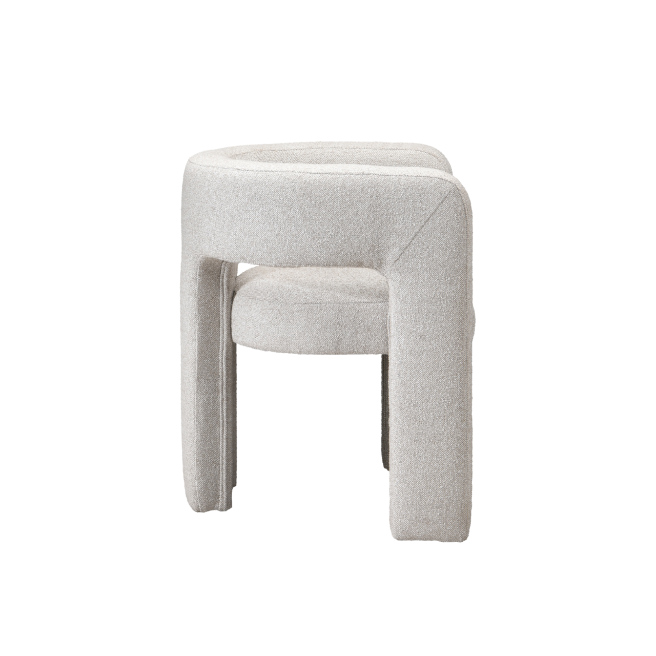 Crescent Occasional Chair - Bouclé