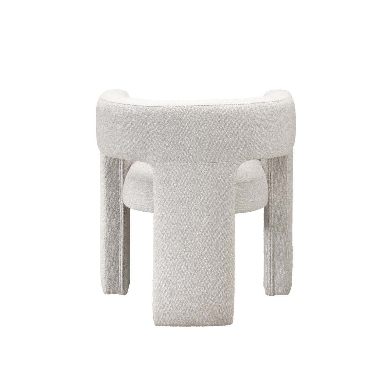 Crescent Occasional Chair - Bouclé
