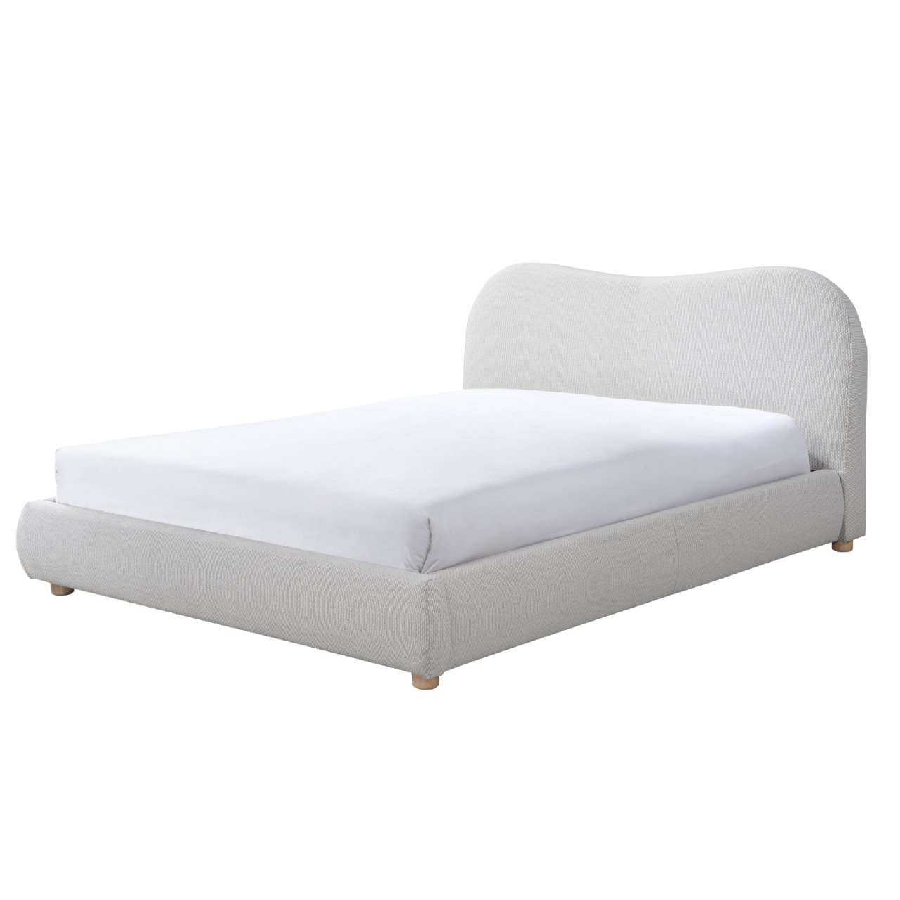 Wave Bed in Natural Weave