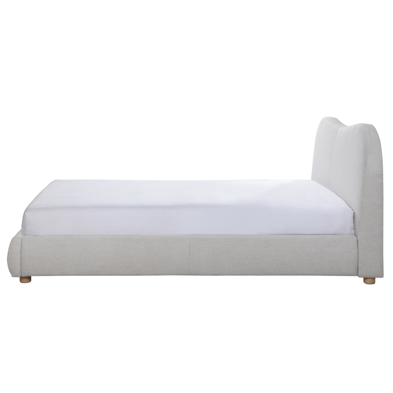 Wave Bed in Natural Weave