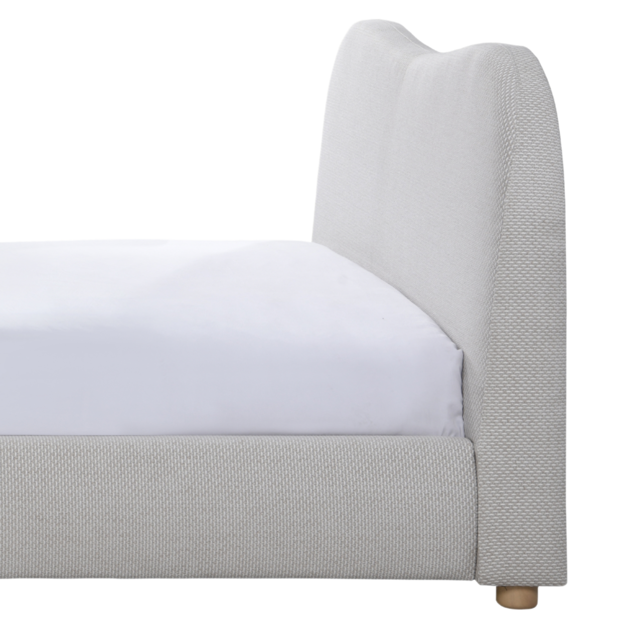 Wave Bed in Natural Weave