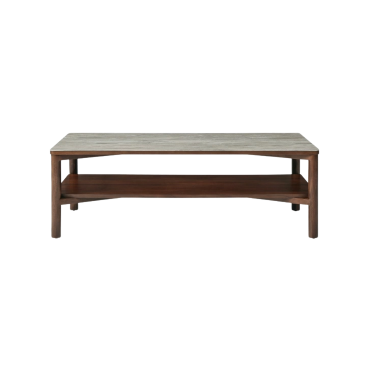 Willow Coffee Table with Shelf – Timber Tobacco