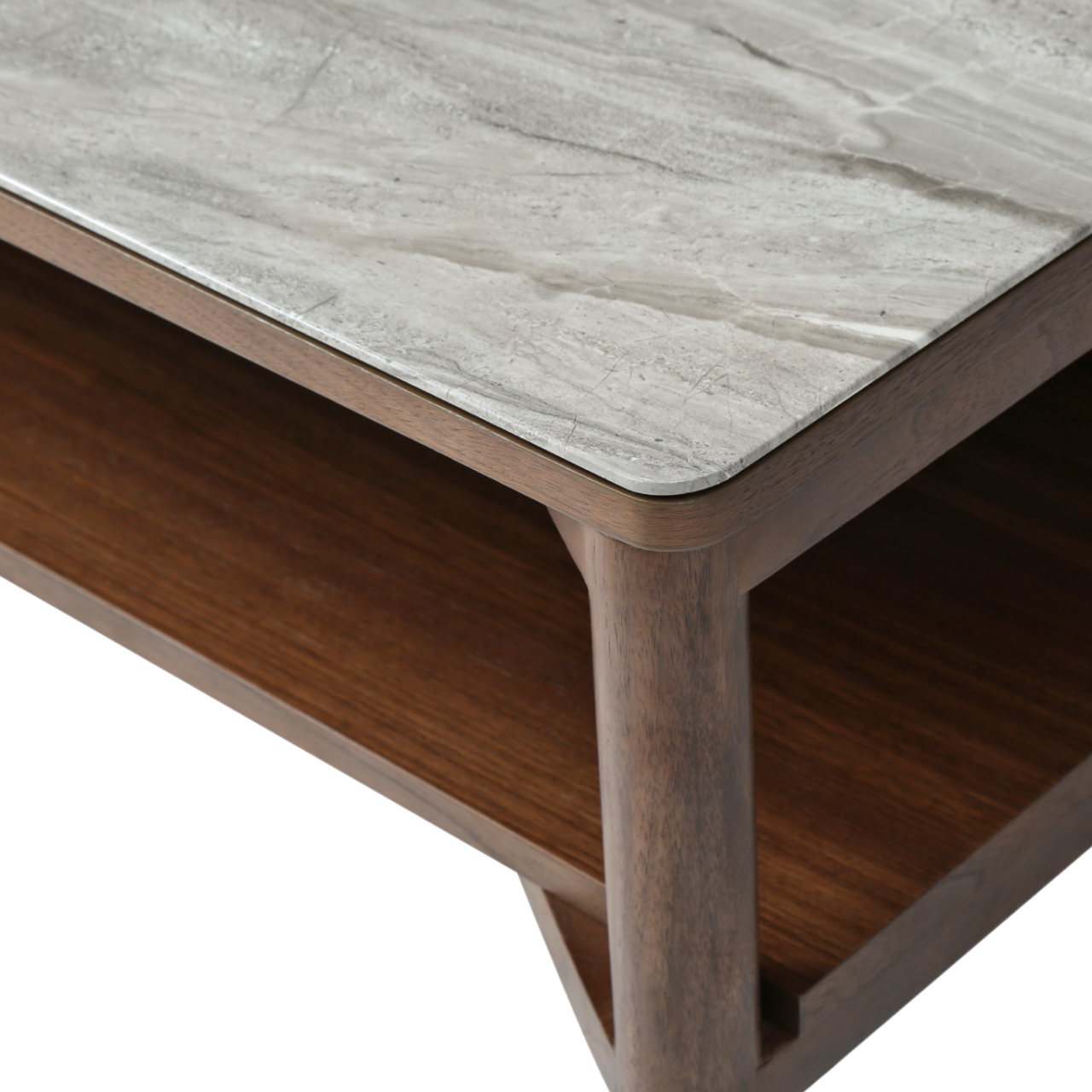 Willow Coffee Table with Shelf – Timber Tobacco